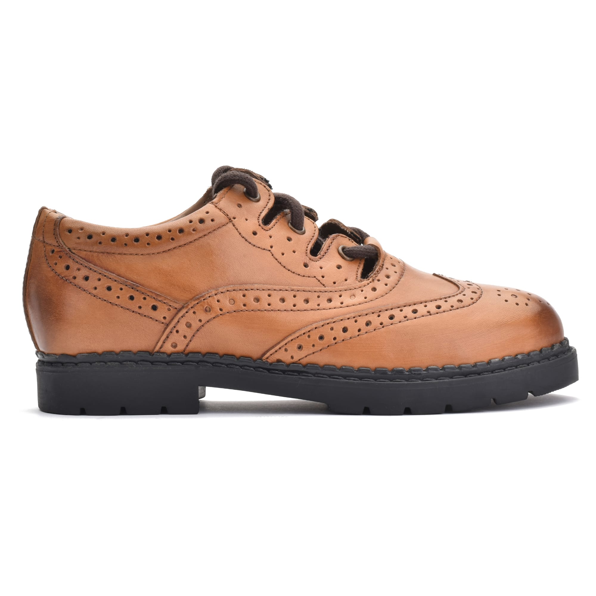 Boys Brown Ghillie Brogues