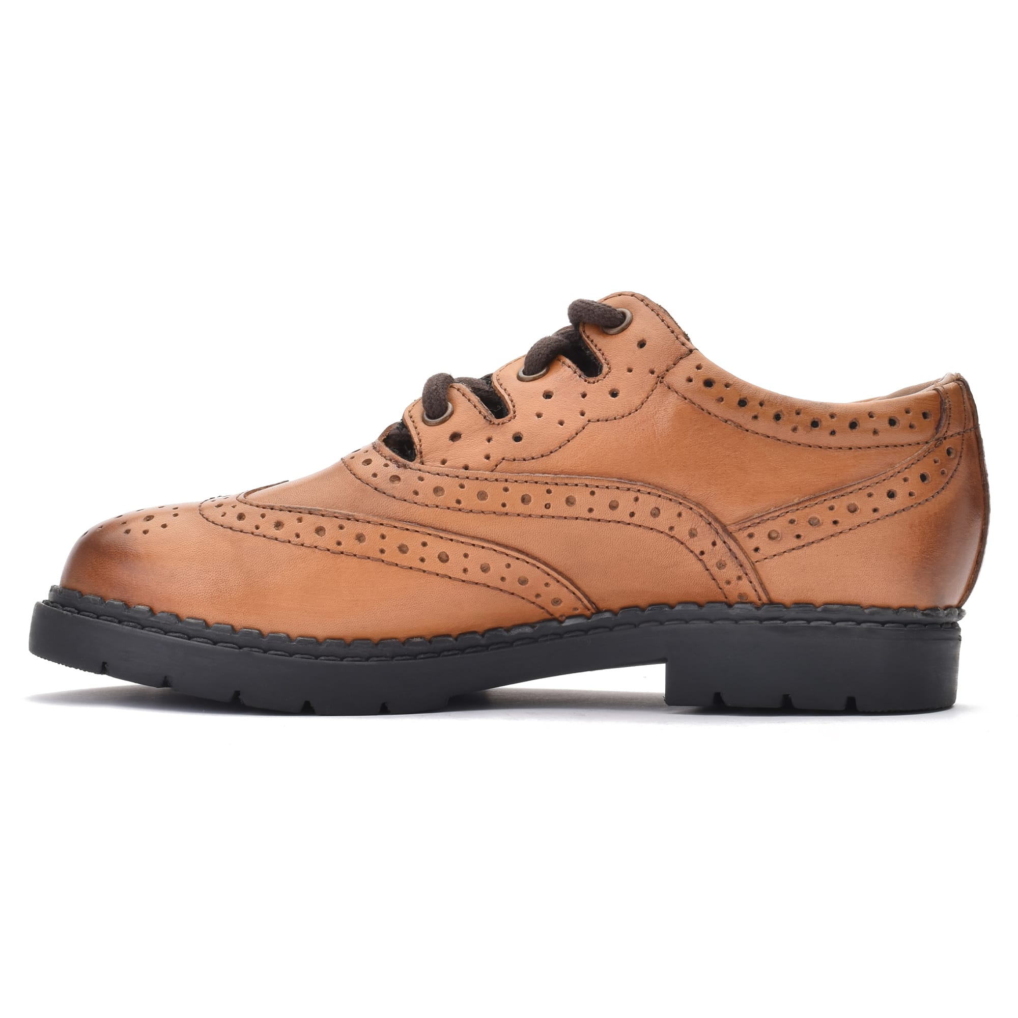 Boys Brown Ghillie Brogues ( Style 008) - Image 7