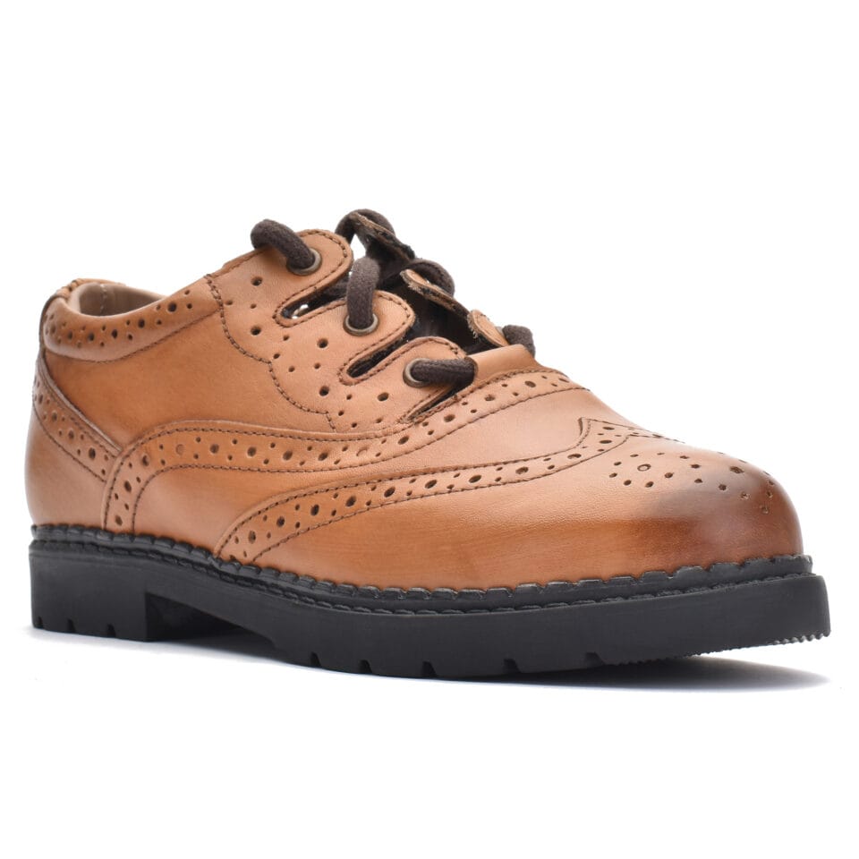 Boys Brown Ghillie Brogues 